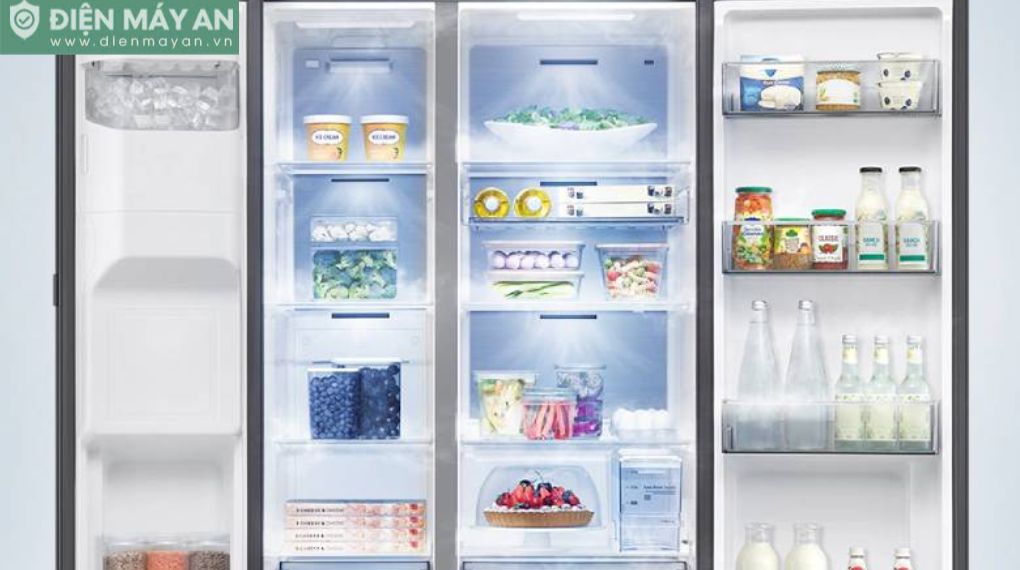 Tủ lạnh Samsung Inverter 655 lít Side By Side RS70F65Q3FSV